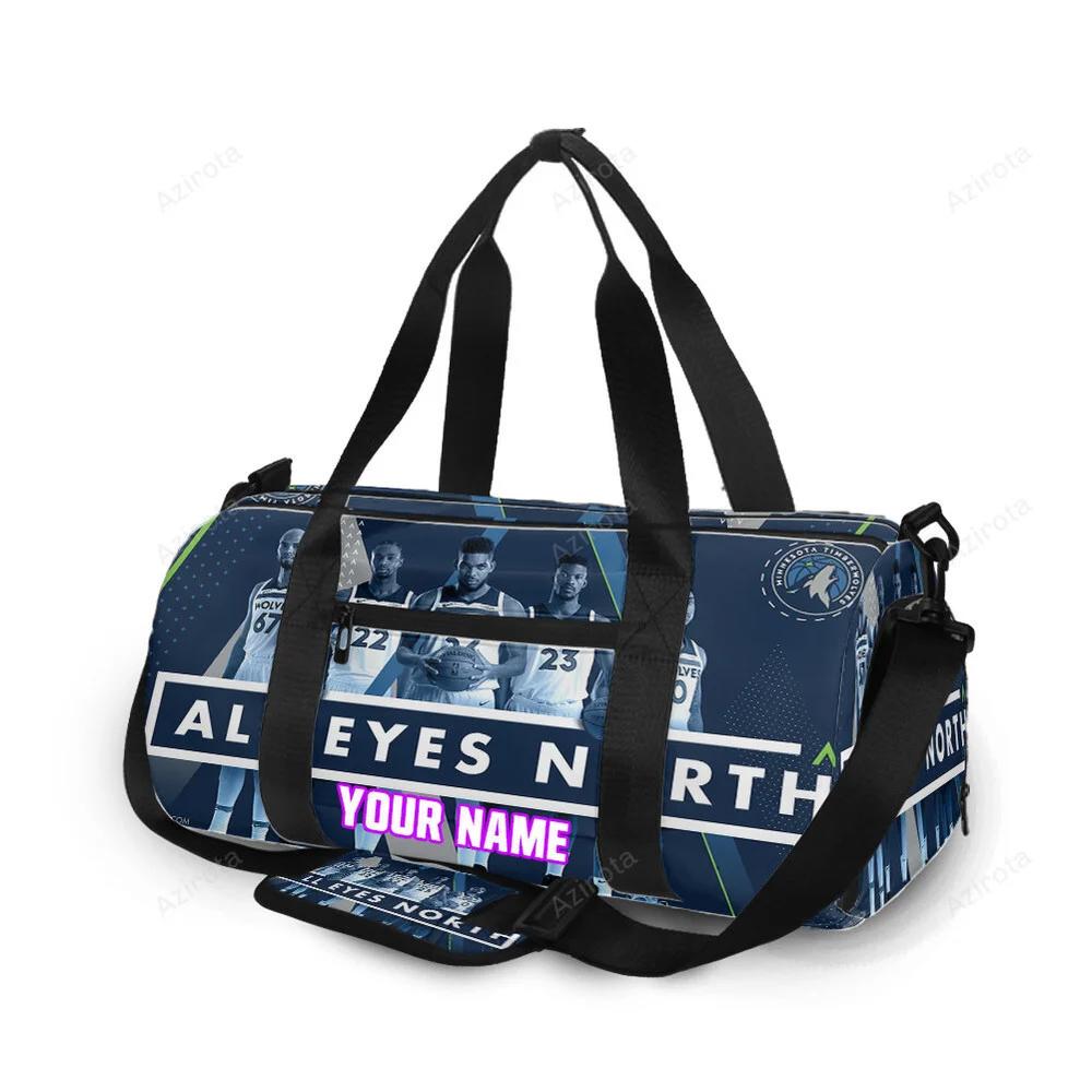 Minnesota timberwolves players v24 personalized name travel bag gym bag 545 Travel Bag