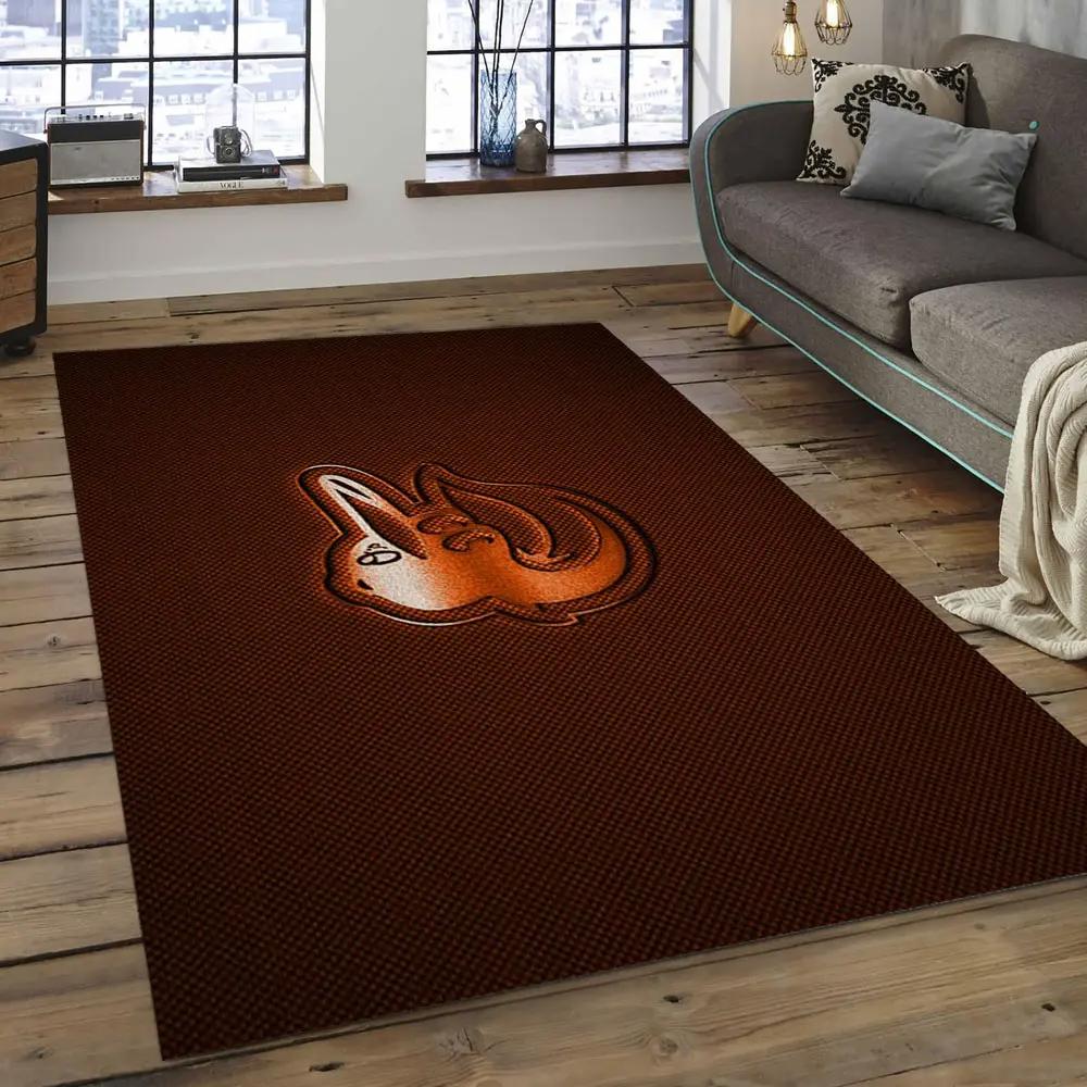 Mlb baltimore orioles baseball team logo rectangle area bo07 Rectangle Rug