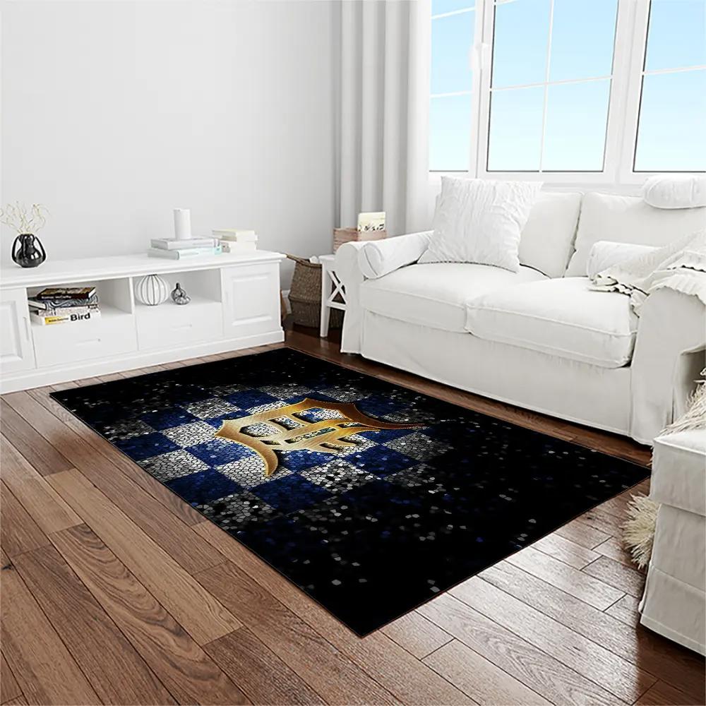 Mlb detroit tigers baseball team logo rectangle area rug dt11 Rectangle Rug