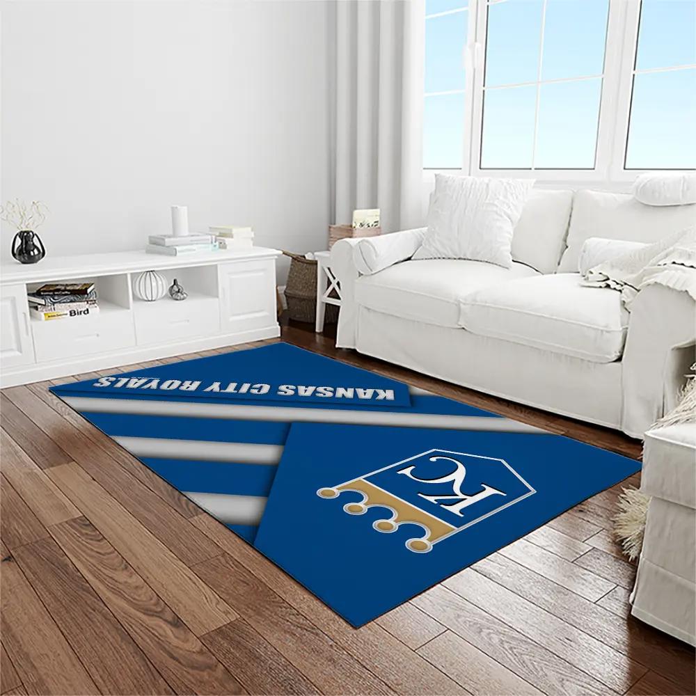 Mlb kansas city royals baseball team logo rectangle area rug kcr49 Rectangle Rug