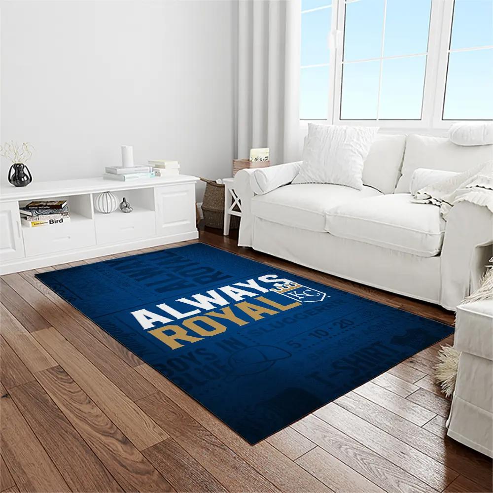 Mlb kansas city royals baseball team logo rectangle area rug kcr65 Rectangle Rug