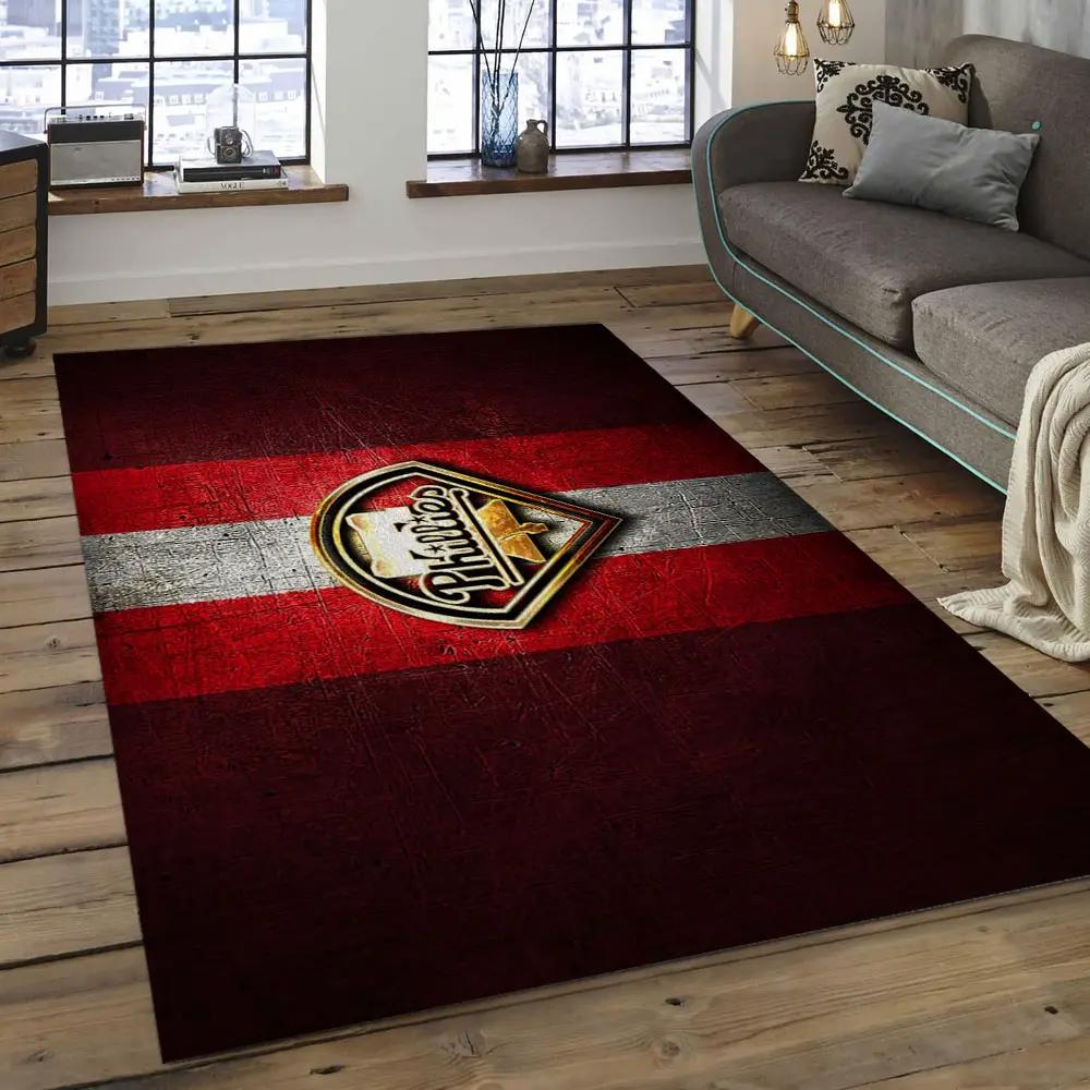 Mlb philadelphia phillies baseball team logo rectangle area pp04 Rectangle Rug