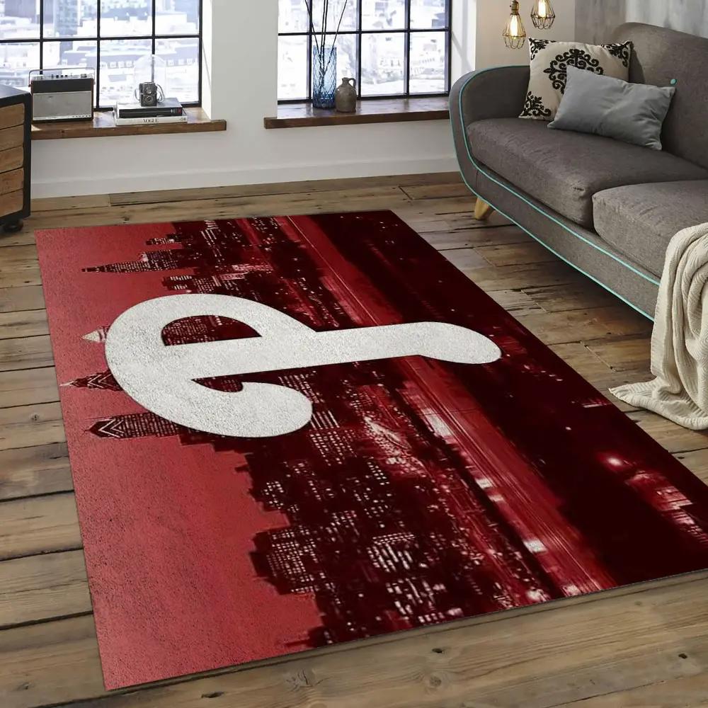 Mlb philadelphia phillies baseball team logo rectangle area pp22 Rectangle Rug