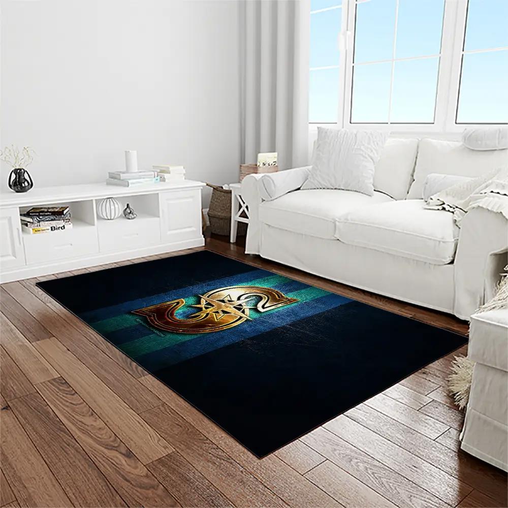Mlb seattle mariners baseball team logo rectangle area rug sm38 Rectangle Rug
