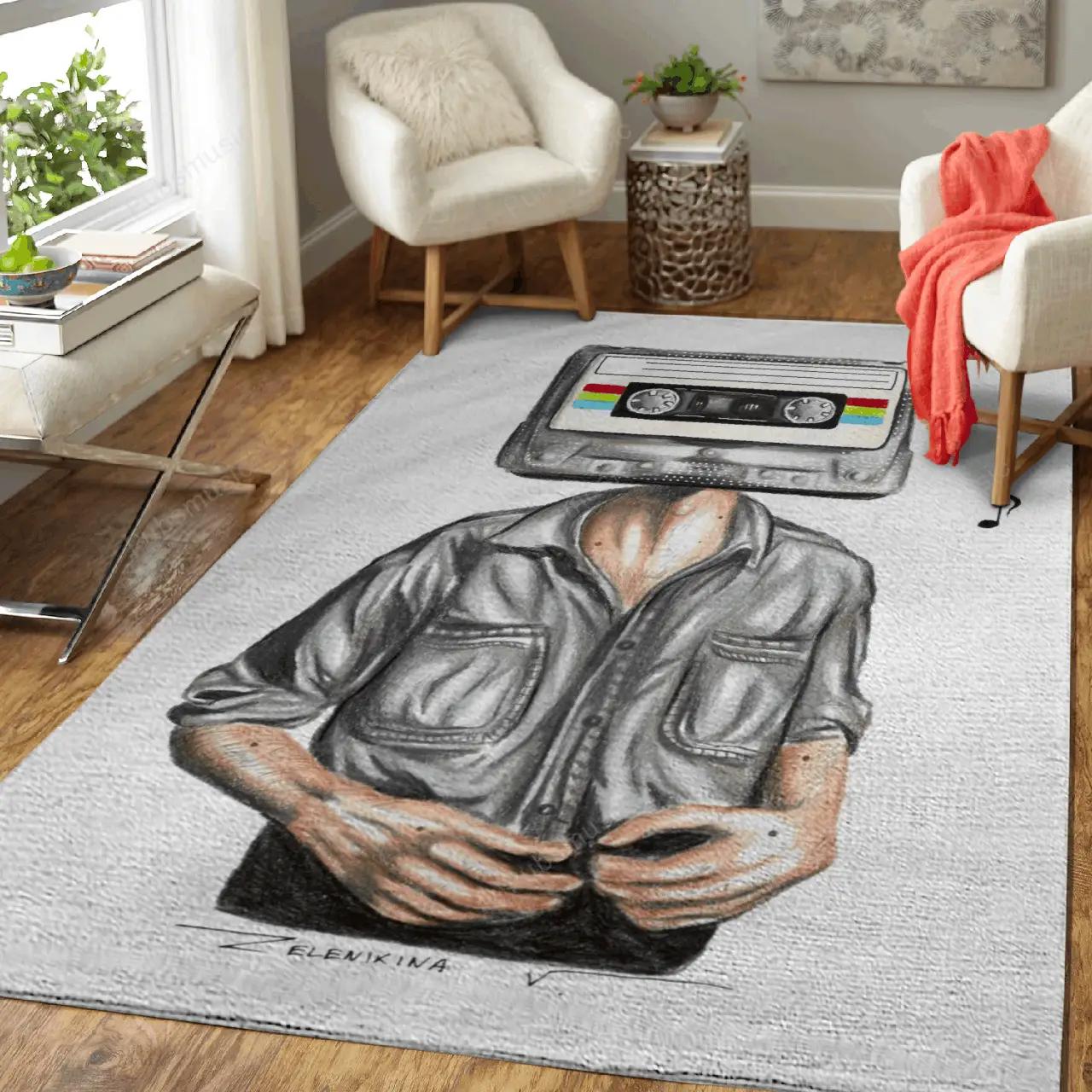 Music forever pencil arts art for fans area rug living room carpet rug regtangle carpet floor decor home decor Rectangle Rug