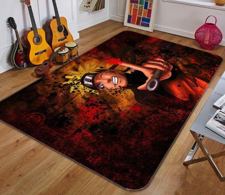 Naruto anime 25 area rug living room and bed room rug rug regtangle carpet Rectangle Rug
