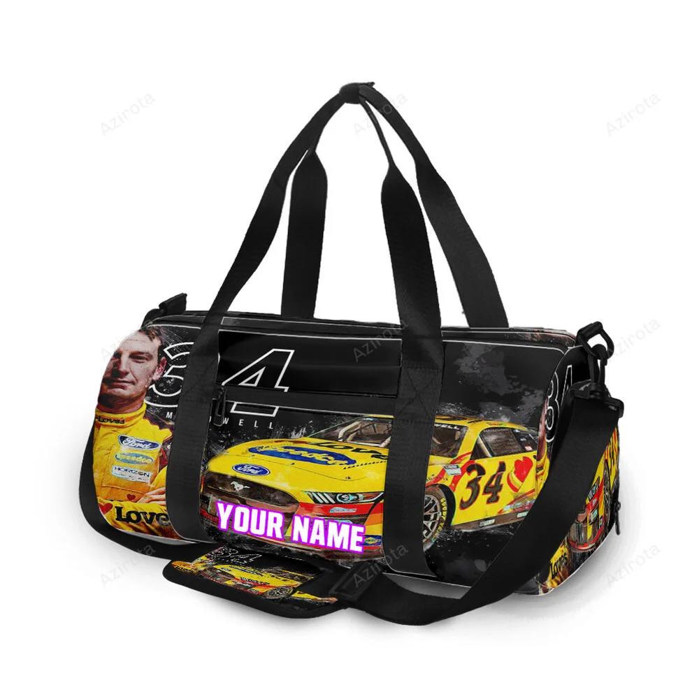 Nascar front row motor sports mc dowell1 personalized name travel bag gym bag 55 Travel Bag