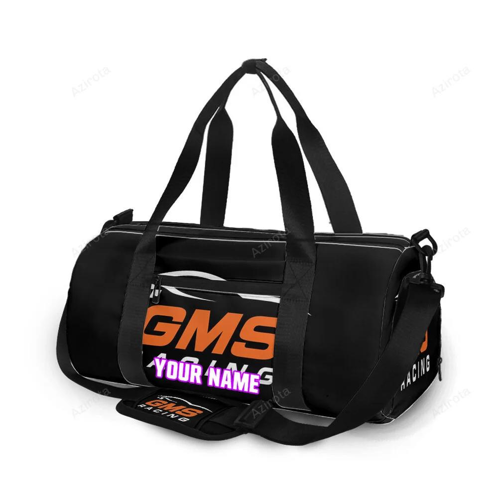 Nascar gms racing logo1 personalized name travel bag gym bag 235 Travel Bag