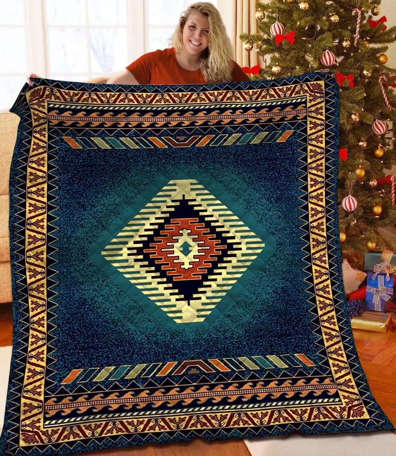 Native america jfj10359 3d customized quilt camli2707 Quilt Blanket