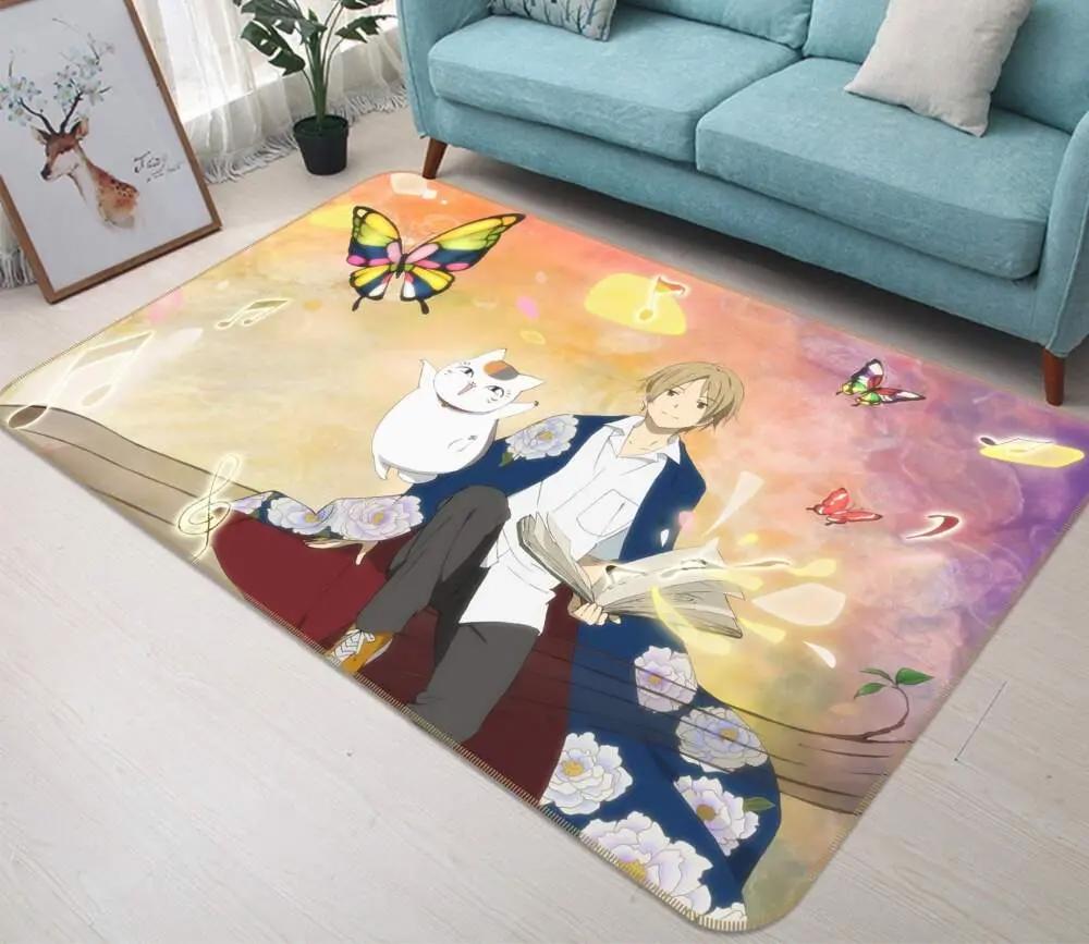 Natsume anime 11 area rug living room and bed room rug rug regtangle carpet floor decor home decor Rectangle Rug
