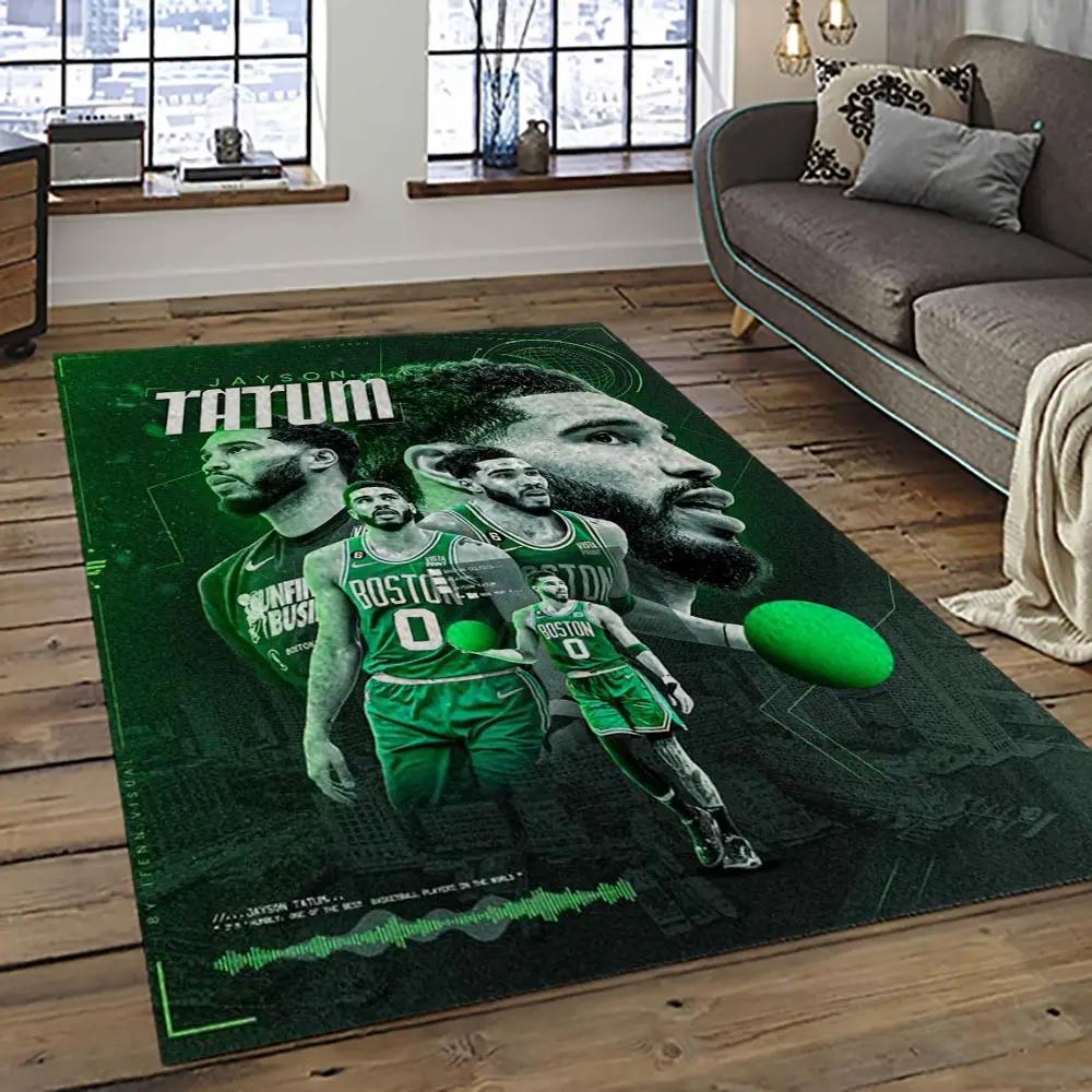 Nba boston celtics basketball team logo sport carpet area rug home decor best gift for friends bc62 Rectangle Rug