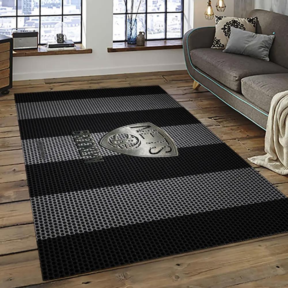 Nba brooklyn nets basketball team logo sport carpet rectangle area rug for living room brn27 Rectangle Rug