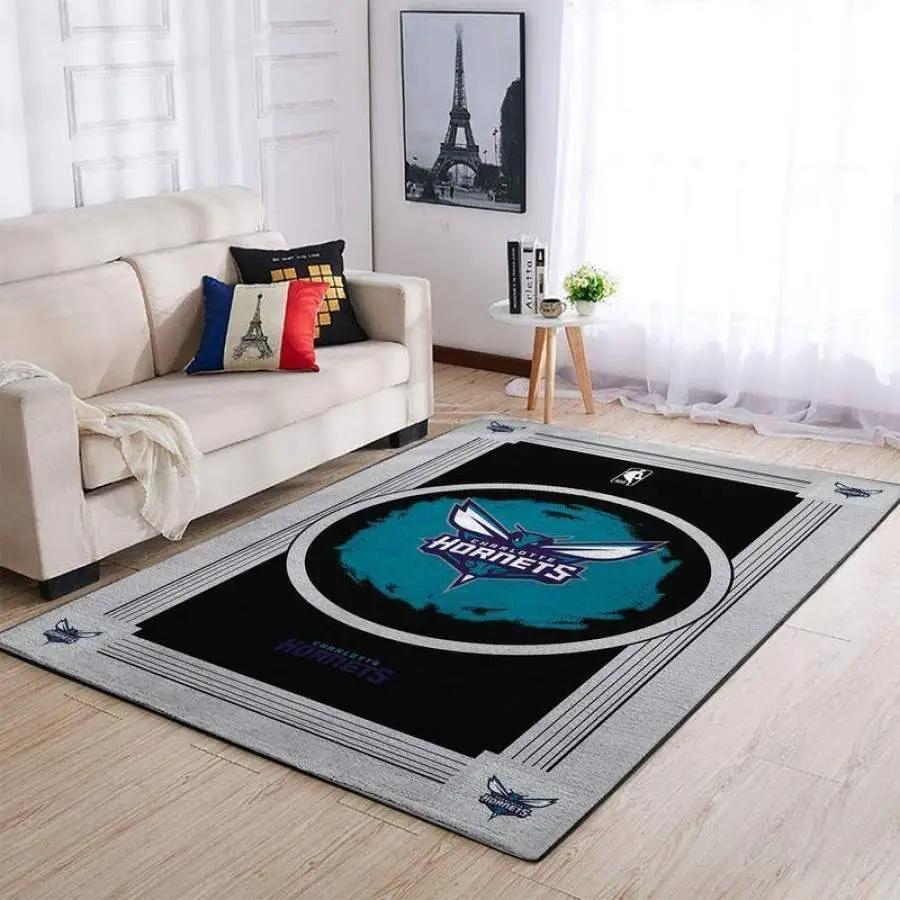 Nba charlotte hornets area rug living room rug carpet rug 191228 Rectangle Rug
