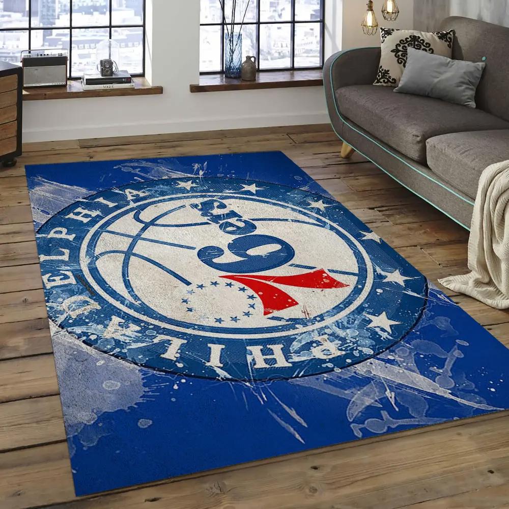 Nba charlotte hornets basketball legend team logo rectangle area ch14 Rectangle Rug