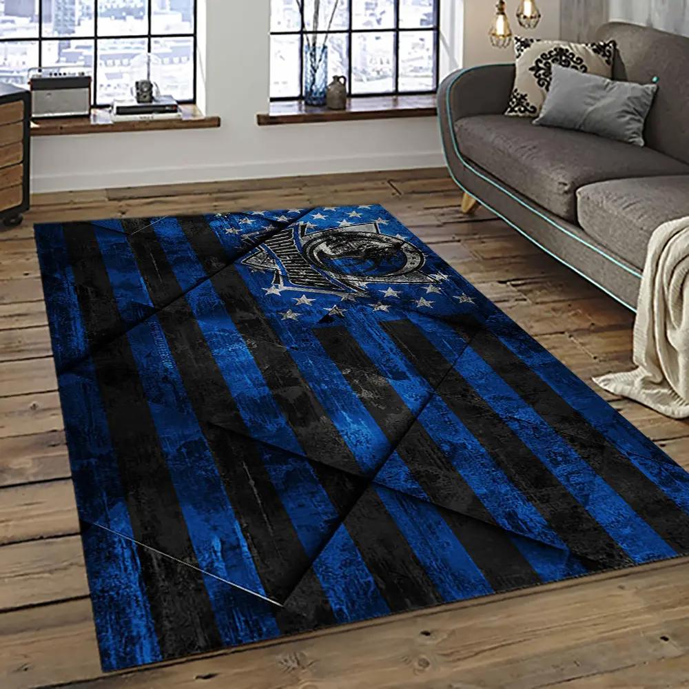 Nba dallas mavericks basketball team logo sport carpet rectangle area rug for living room dmr29 Rectangle Rug