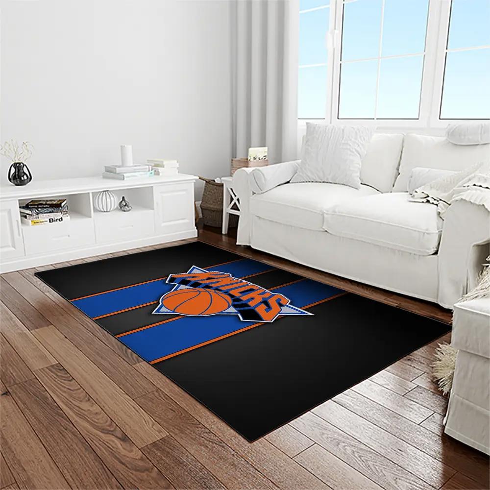Nba new york knicks basketball team logo rectangle area rug nyk01 Rectangle Rug
