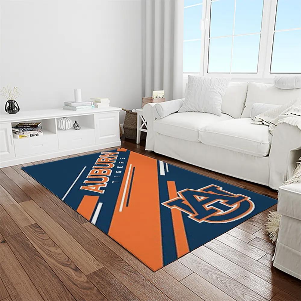 Ncaa auburn tigers college sport basketball and foolball team logo rectangle area rug ats30 Rectangle Rug