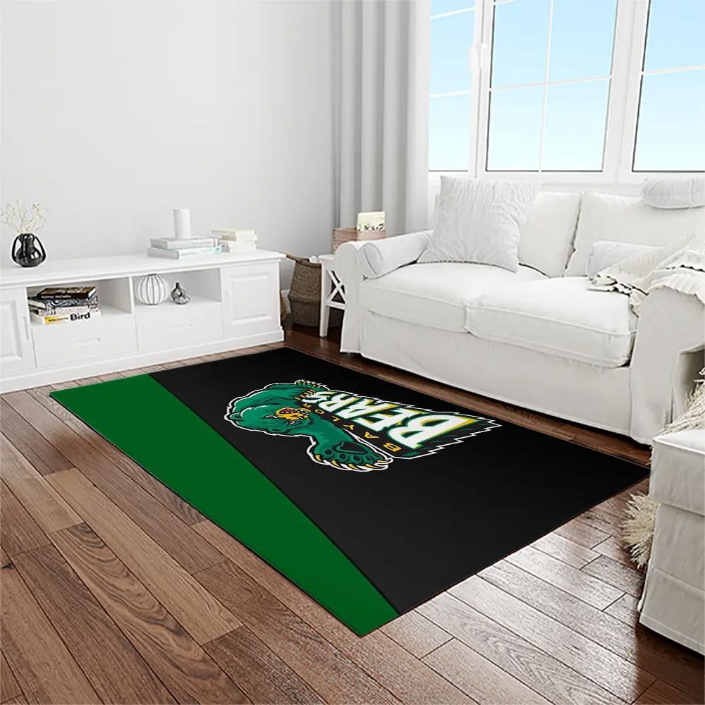Ncaa baylor bears sport basketball and foolball team logo rectangle area rug bb02 Rectangle Rug
