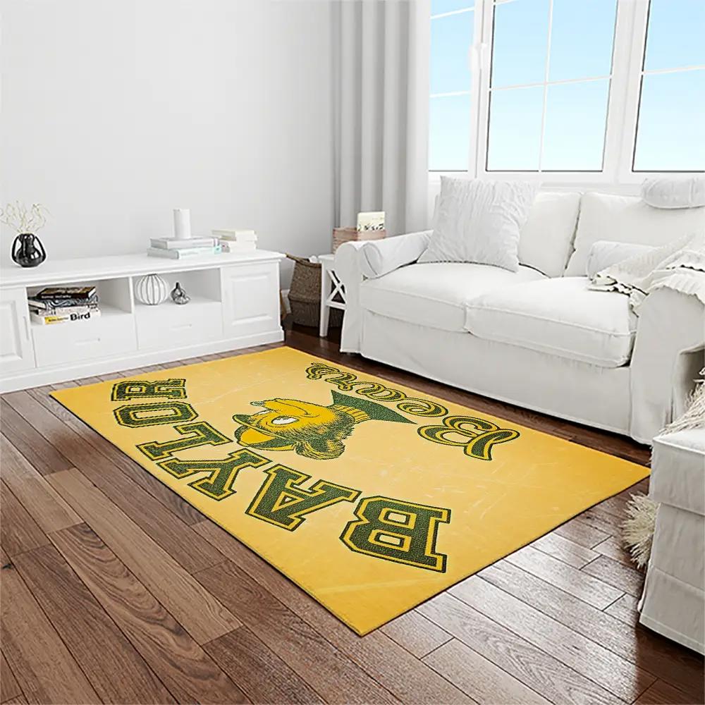 Ncaa baylor bears sport basketball and foolball team logo rectangle area rug bb18 Rectangle Rug