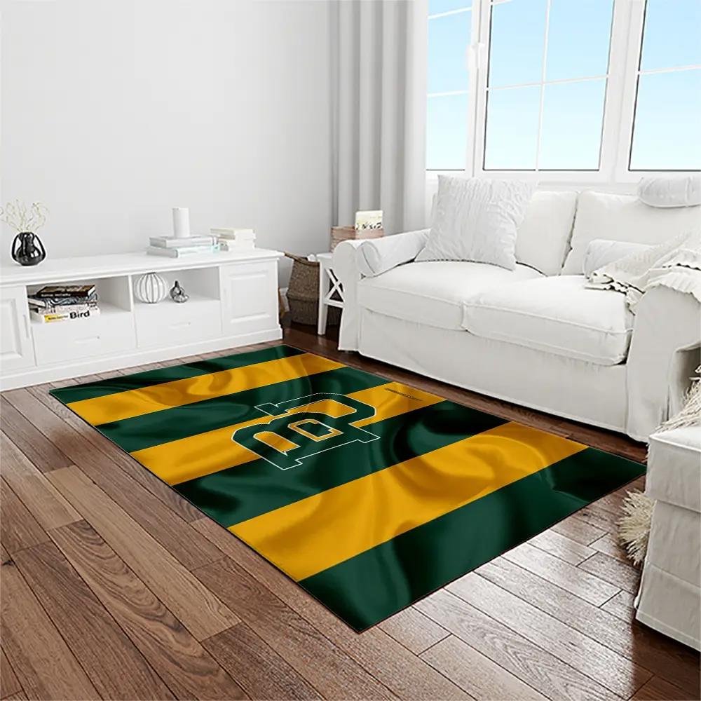 Ncaa baylor bears sport basketball and foolball team logo rectangle area rug bb49 Rectangle Rug