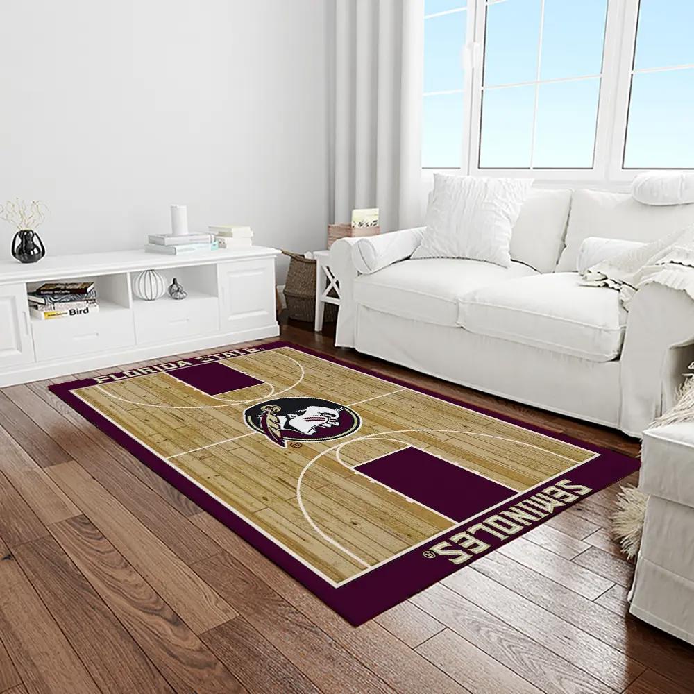 Ncaa florida state seminoles sport basketball and foolball team logo rectangle area rug fss66 Rectangle Rug