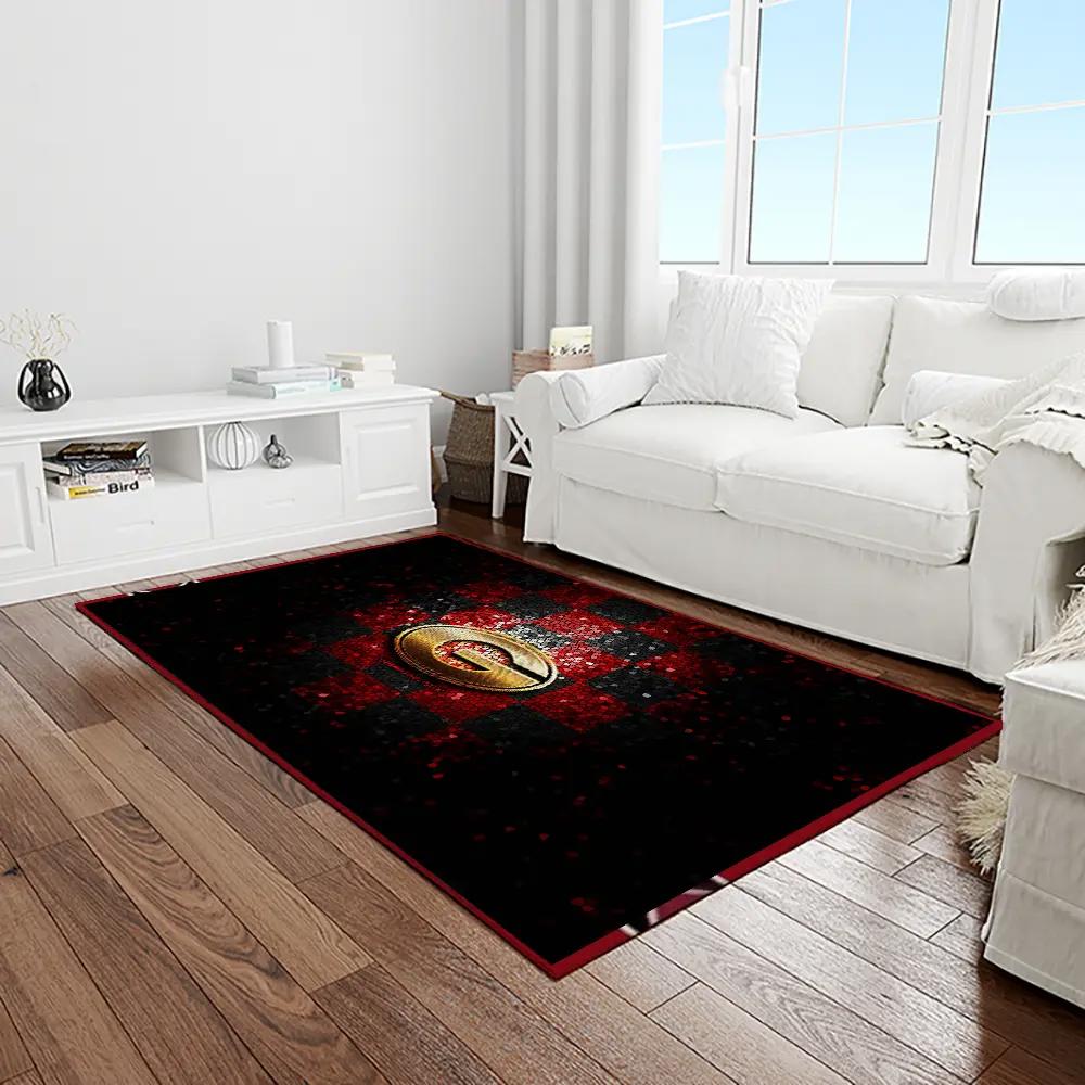 Ncaa georgia bulldogs college sport basketball and foolball team logo rectangle area rug gbs14 Rectangle Rug