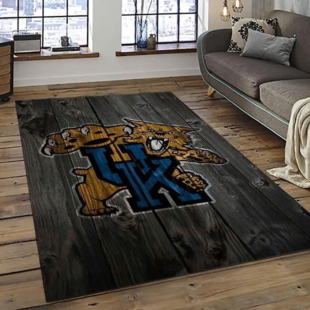 Ncaa kentucky wildcats football team logo sport carpet area rug home decor best gift for friends ktwc36 Rectangle Rug