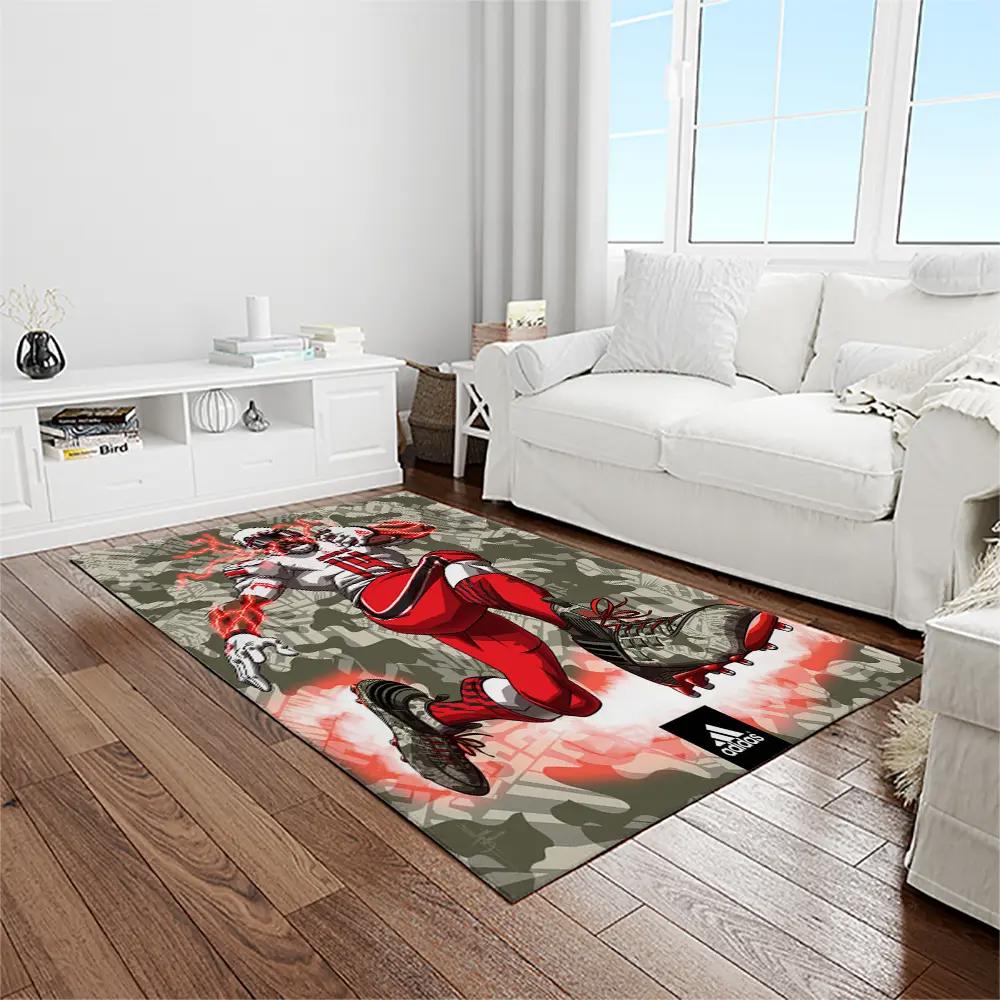 Ncaa louisville cardinals college sport basketball and foolball team logo rectangle area rug lics63 Rectangle Rug