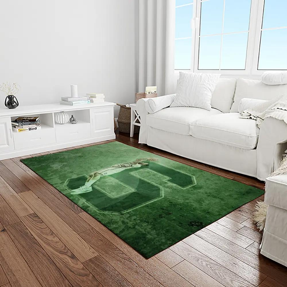 Ncaa michigan state spartans college sport basketball and foolball team logo rectangle area rug mss25 Rectangle Rug
