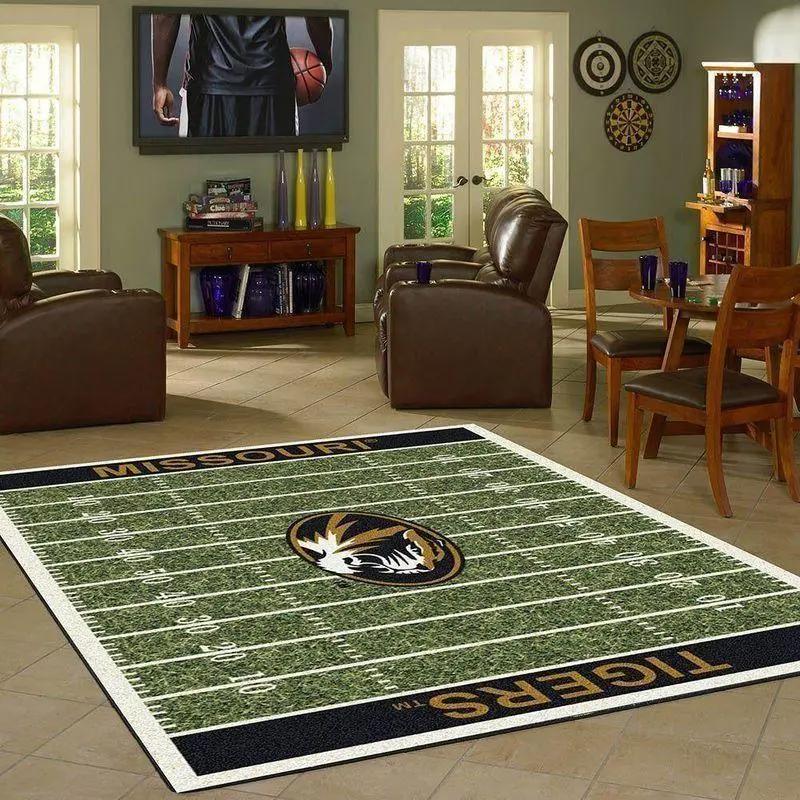 Ncaa missouri tigers home field carpet living room rugs rug regtangle carpet Rectangle Rug