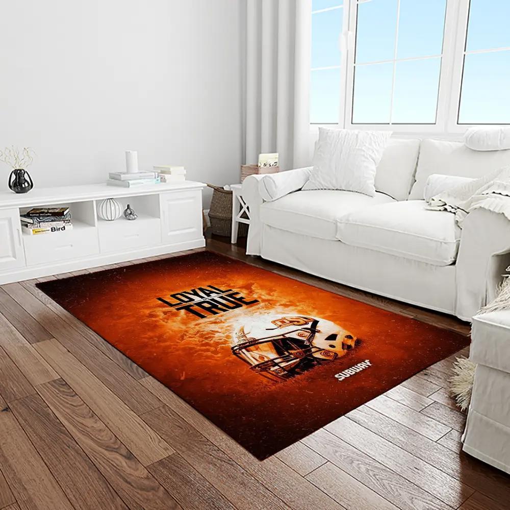 Ncaa oklahoma state cowboys sport basketball and foolball team logo rectangle area rug osc23 Rectangle Rug