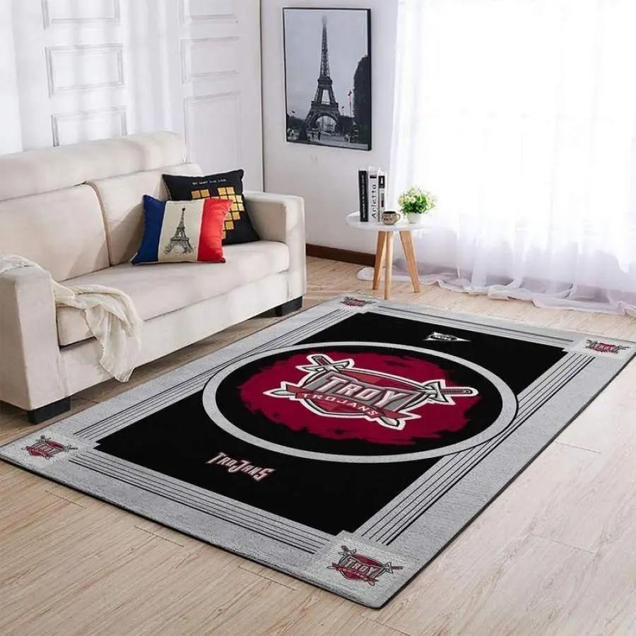 Ncaa troy trojans area rug living room rug home decor 20030592 1 Rectangle Rug