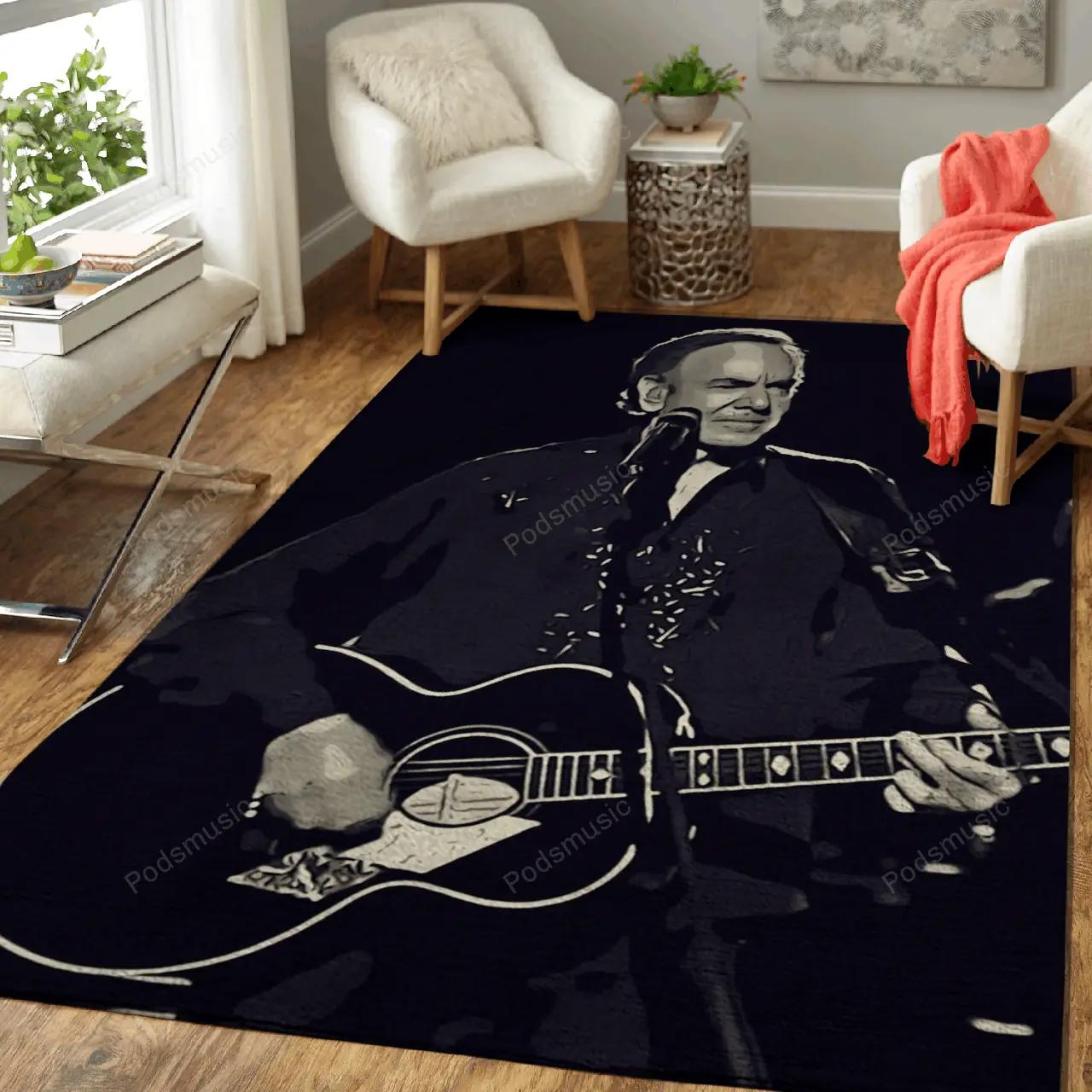 Neil diamond art 1 music artist art for fans area rug living room carpet rug regtangle carpet floor decor home decor Rectangle Rug