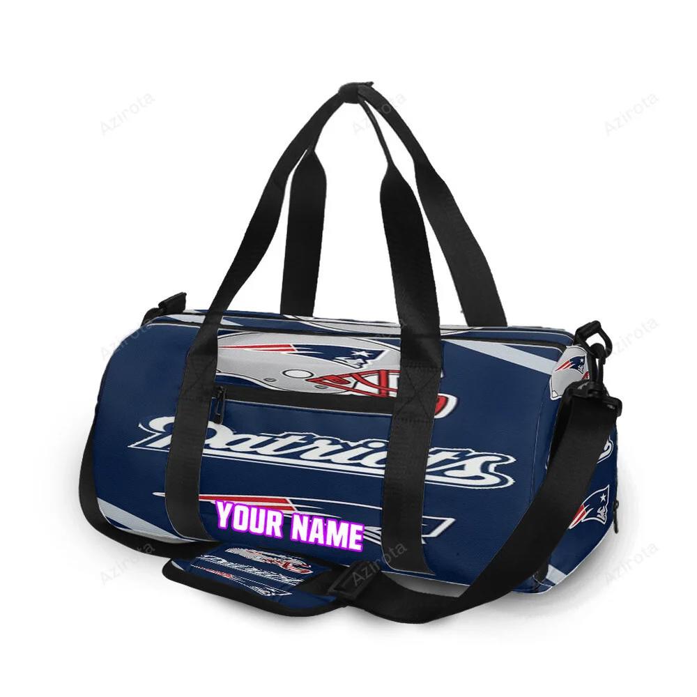 New england patriots helmet navy personalized name travel bag gym bag 30 Travel Bag
