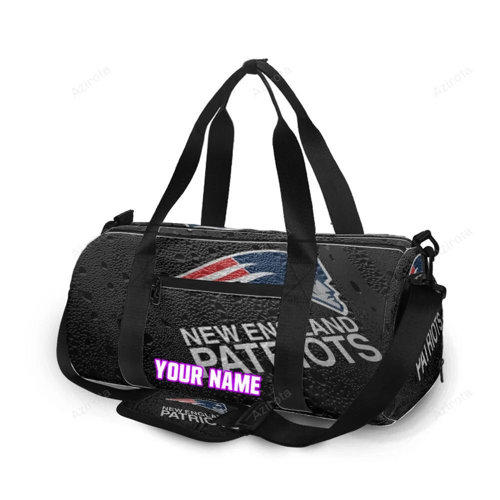New england patriots raindrop personalized name travel bag gym bag 270 Travel Bag