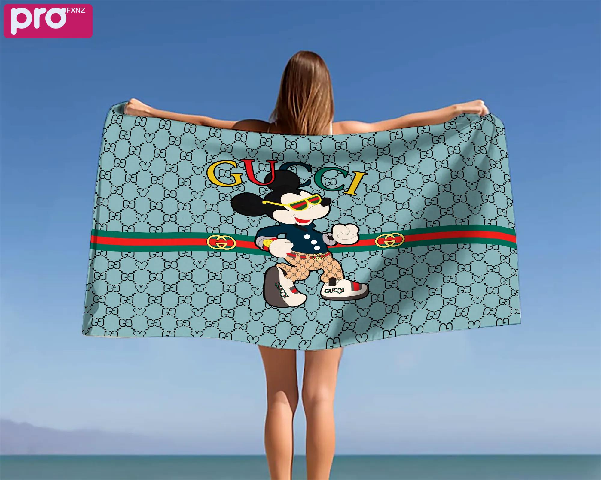 [new] premium gucci beach towel - summer 2025-2026 mrs-ryuj-gc137931
