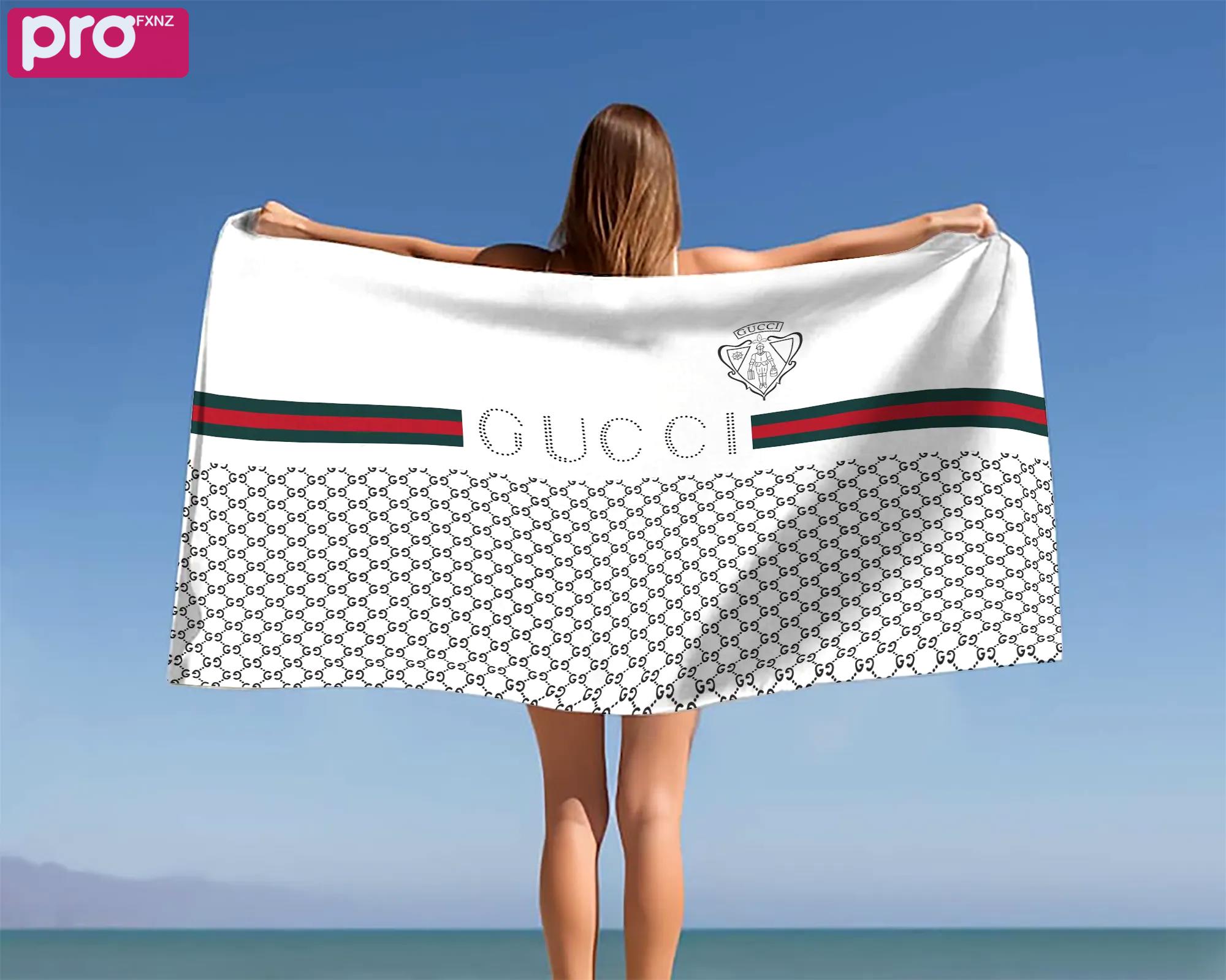 [new] premium gucci beach towel - summer 2025-2026 mrs-ryuj-gc137932