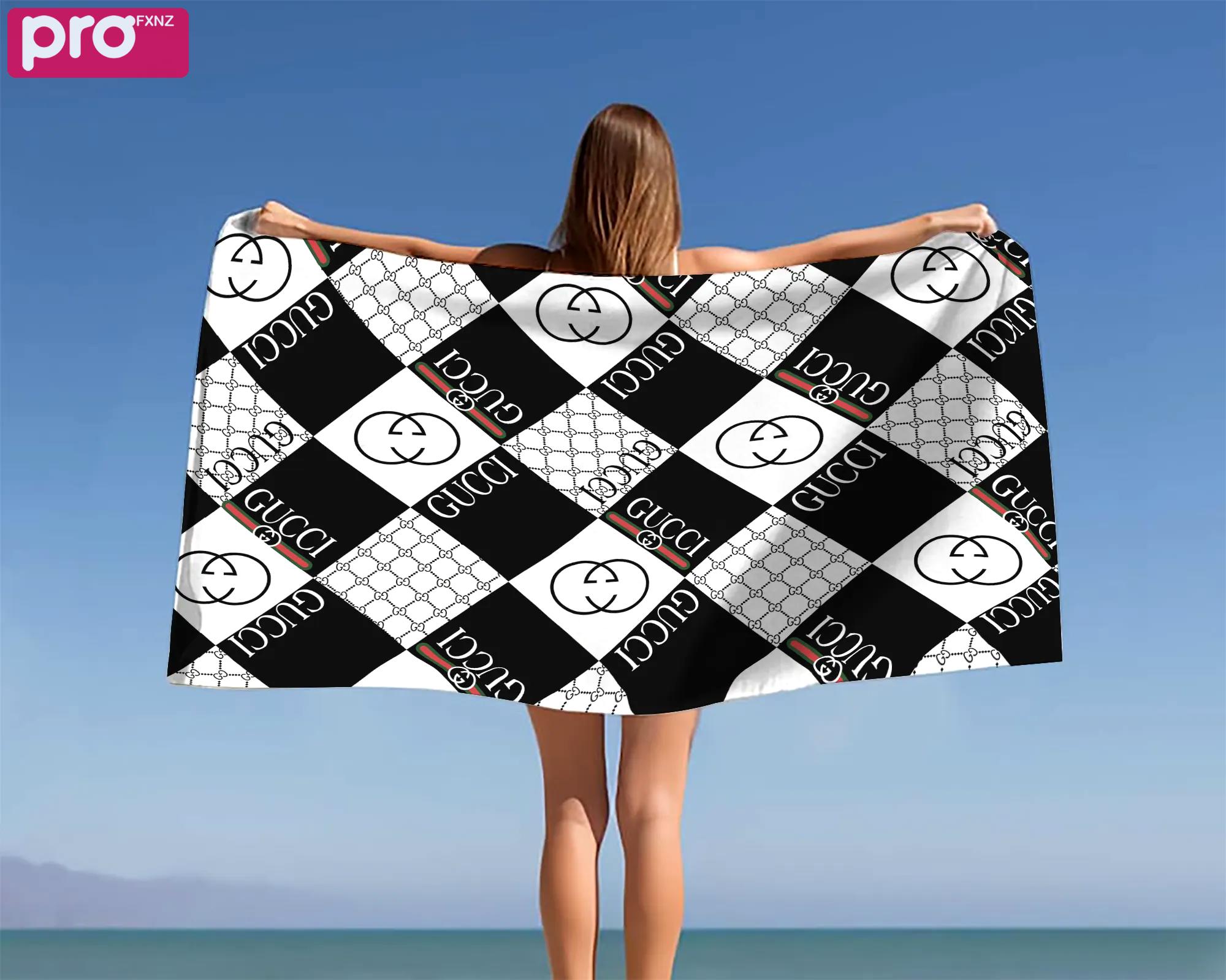 [new] premium gucci beach towel - summer 2025-2026 mrs-ryuj-gc137937