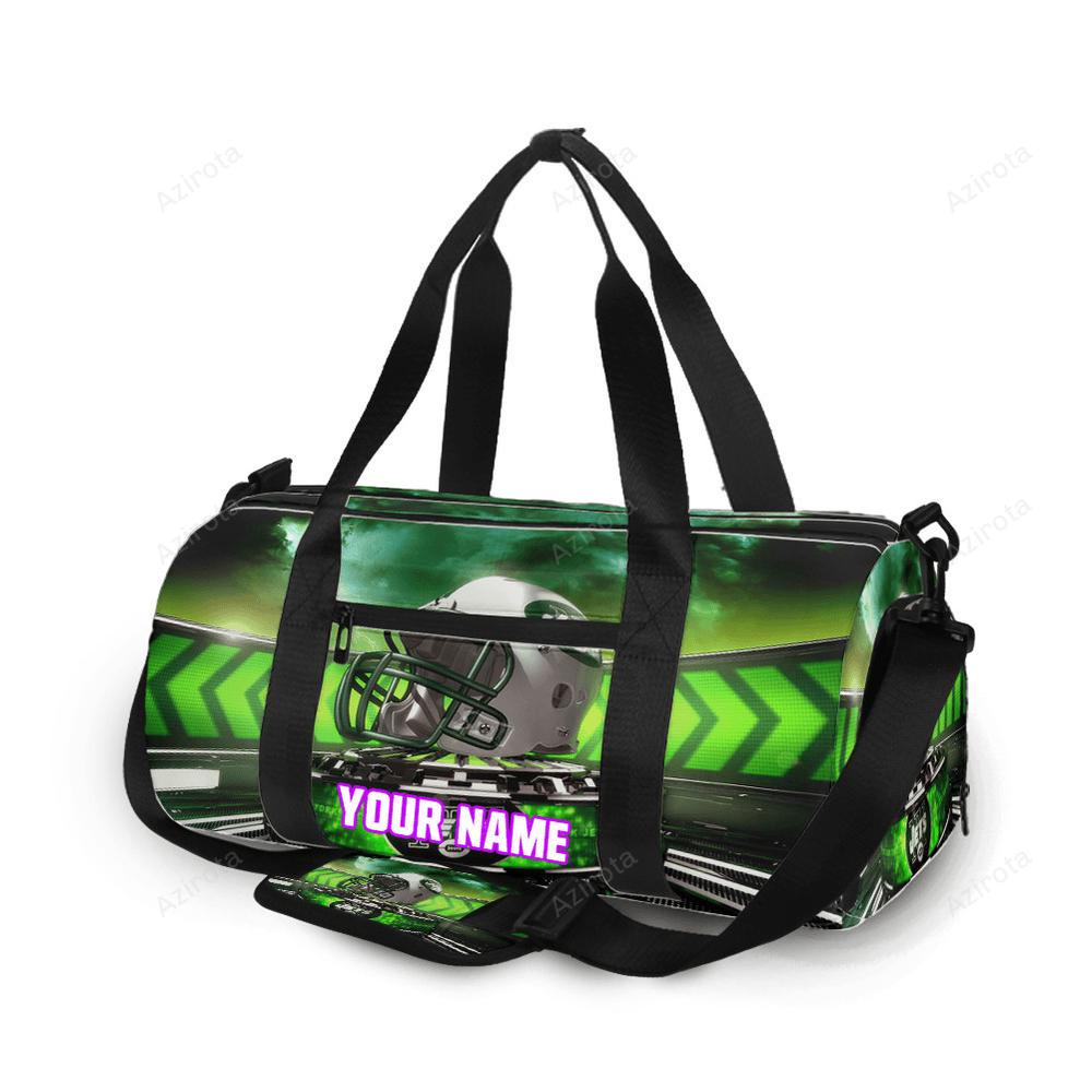 New york jets helmet v8 personalized name travel bag gym bag 1897 Travel Bag