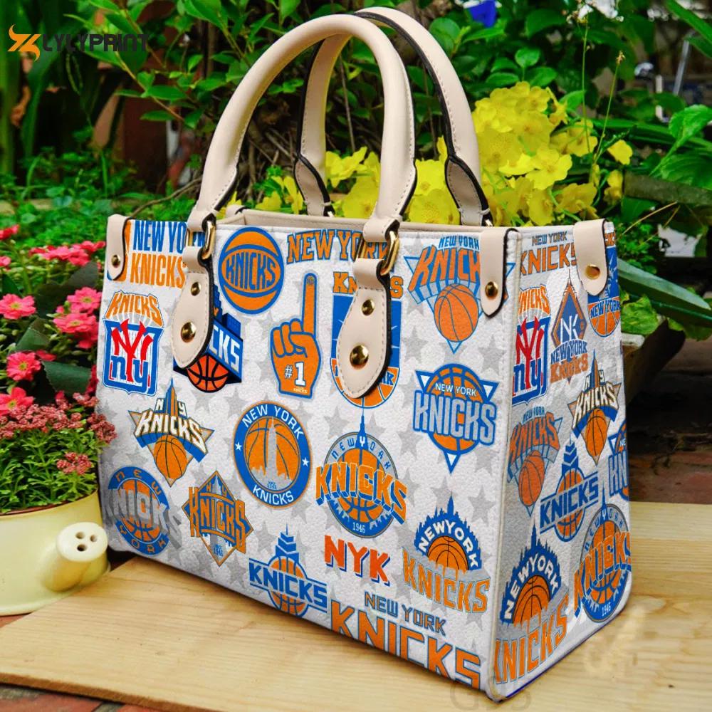 New york knicks leather bag for women gift 1860 Women Leather Hand Bag