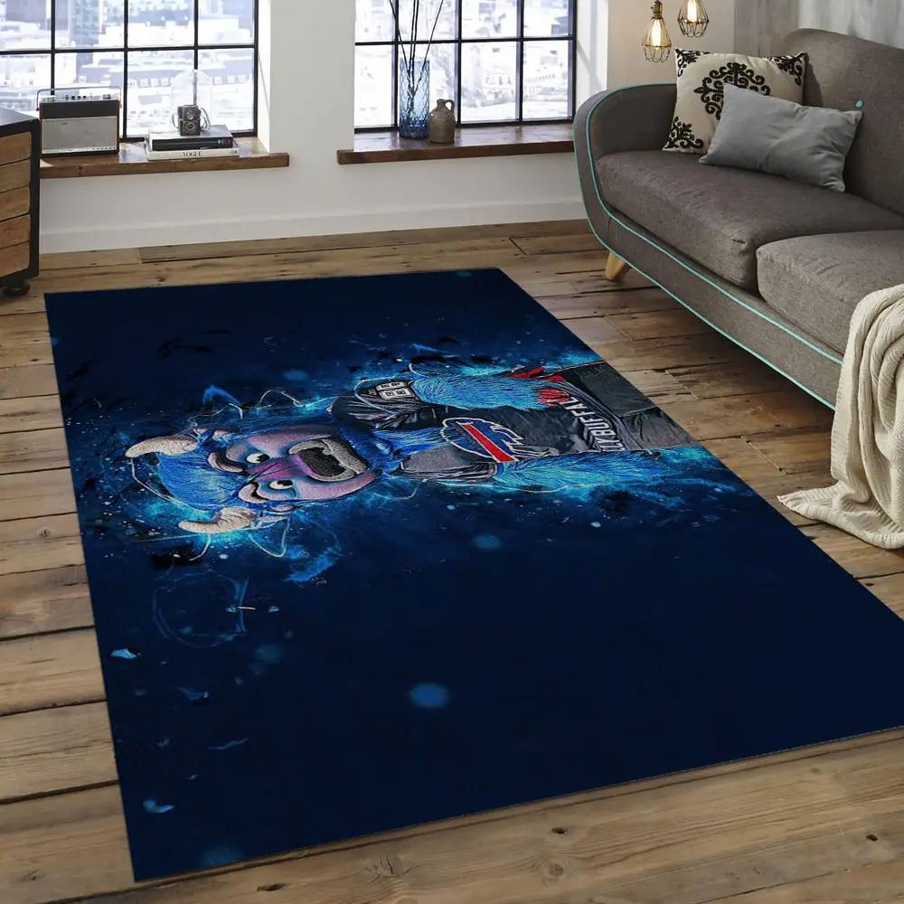 Nfl buffalo bills empowering football team logo rectangle area rug bb09 Rectangle Rug