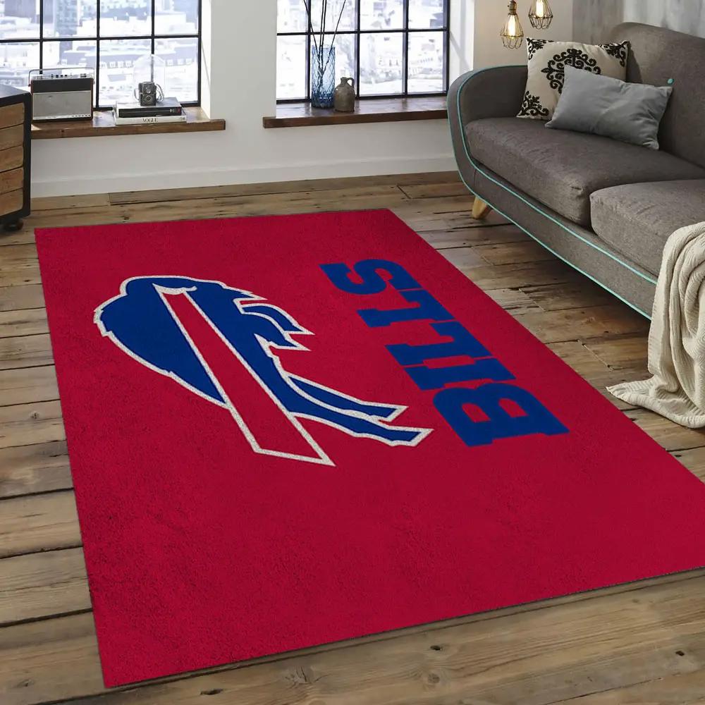Nfl buffalo bills spirited football team logo rectangle area rug bb05 Rectangle Rug