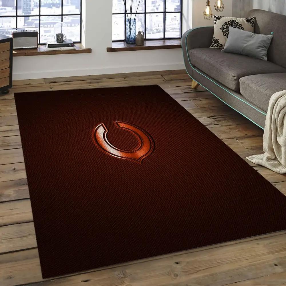 Nfl chicago bears football team logo rectangle area rug cgb29 Rectangle Rug