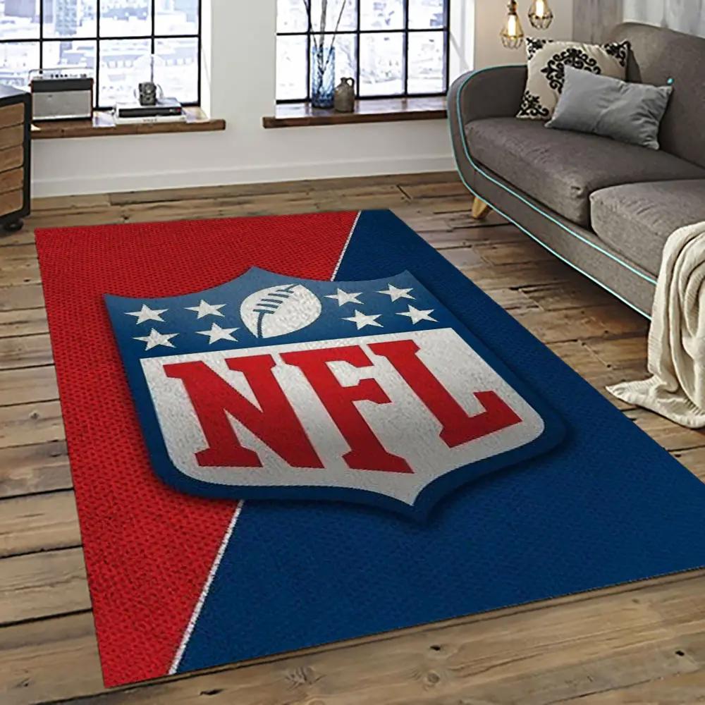 Nfl football league logo retangle carpet area rug home decor best gift for fan and friends nf23 Rectangle Rug