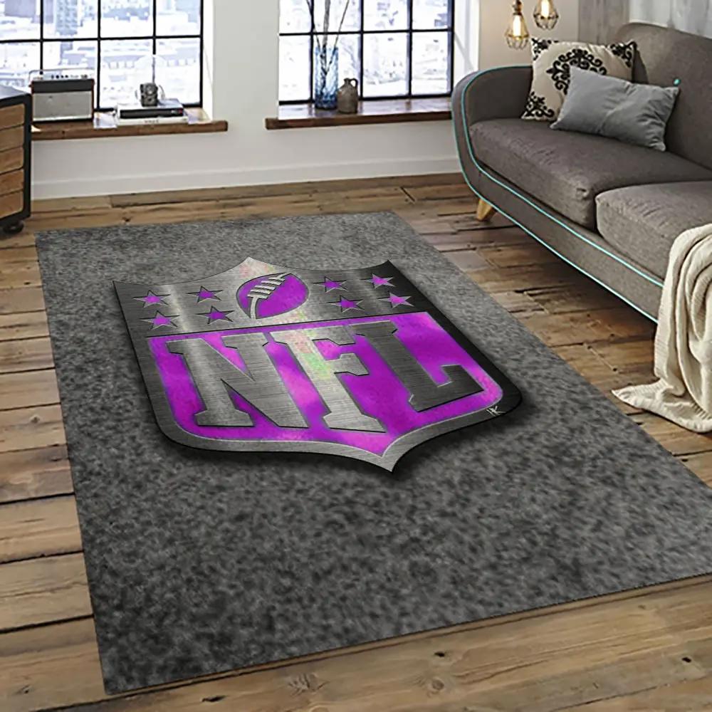 Nfl football league logo retangle carpet area rug home decor best gift for fan and friends nf28 Rectangle Rug