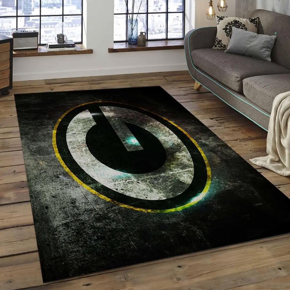 Nfl green bay packers football team logo rectangle area rug gbp41 Rectangle Rug
