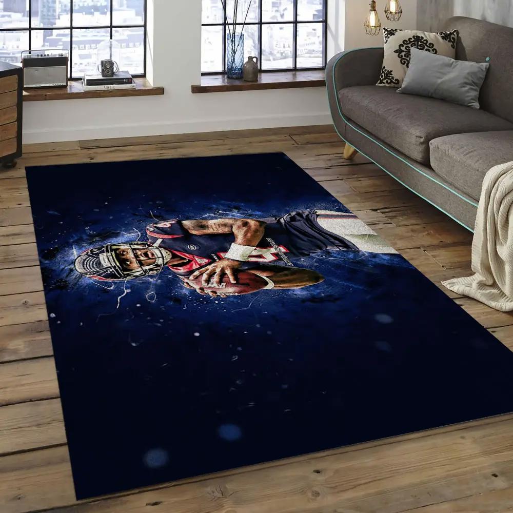 Nfl houston texans football team logo rectangle area rug ht14 Rectangle Rug
