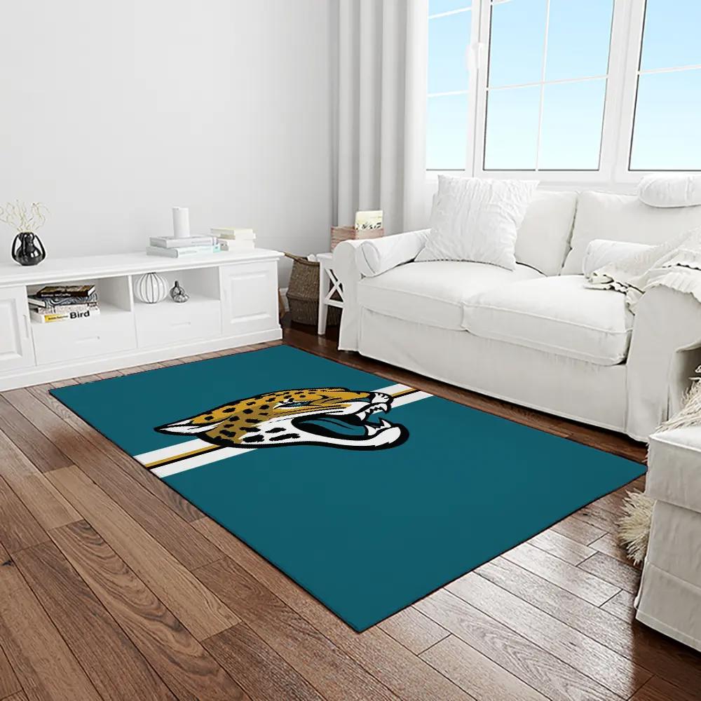 Nfl jacksonville jaguars football team logo rectangle area rug jj46 Rectangle Rug