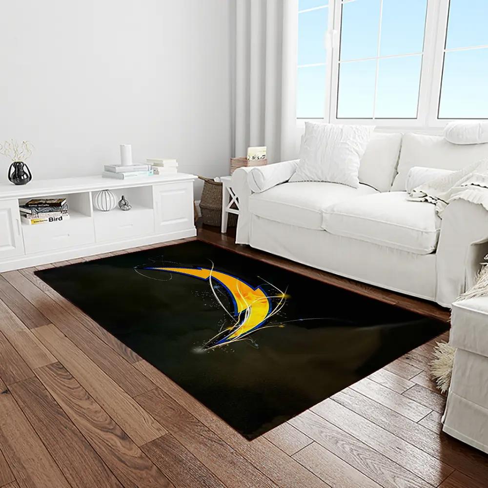 Nfl los angeles chargers football team logo rectangle area rug lac38 Rectangle Rug