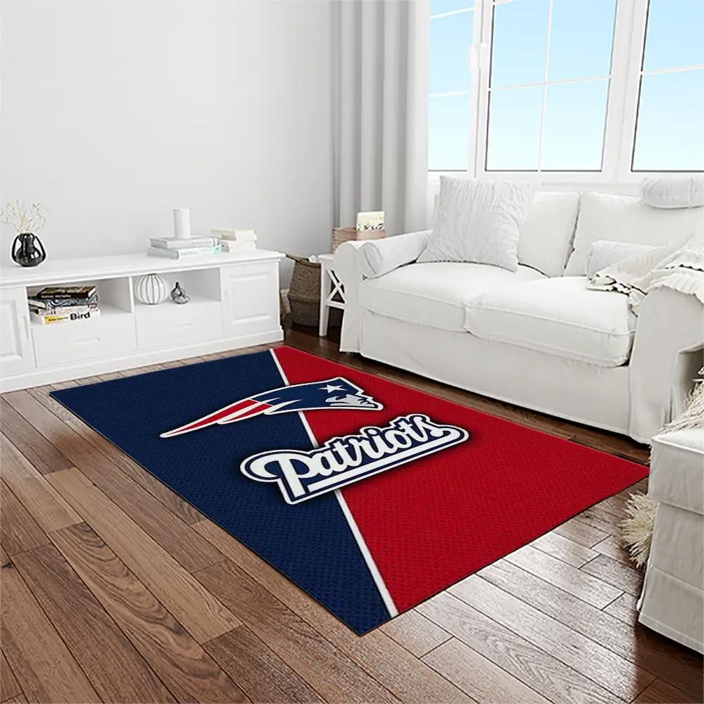 Nfl new england patriots football team logo rectangle area rug nep24 Rectangle Rug